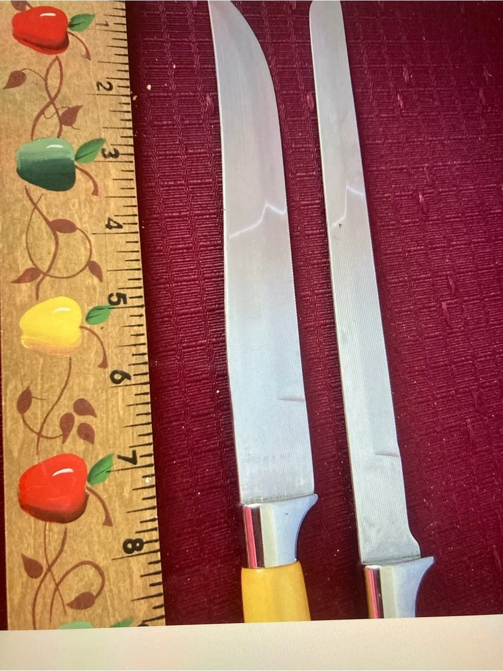 Regent Sheffield England Yellow Handle Carving Knife Set - Sharp Stainless